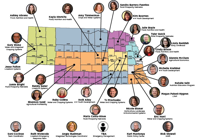 Nebraska EDEN Team Map - June 24-2024
