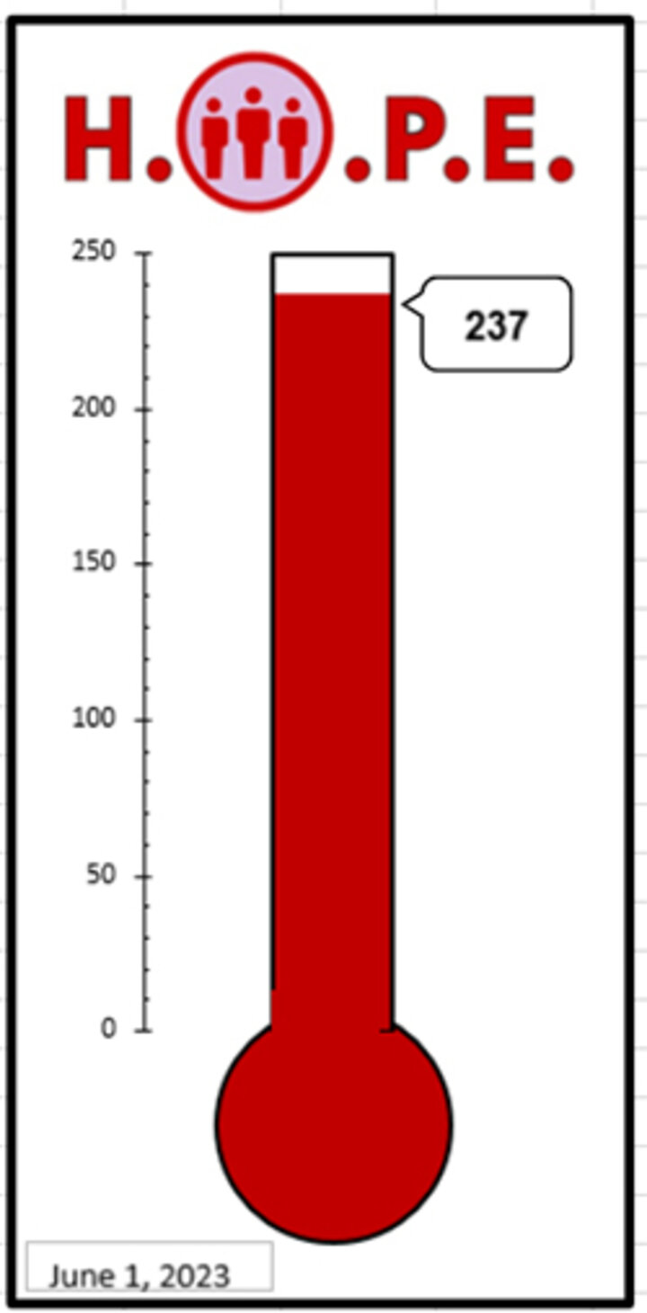HOPE Thermometer graphic.